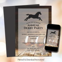 Rustikales Bourbon Derby Party