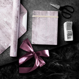 Rustikales Branding Rosenholzdecke in rosa rosa Geschenkpapier