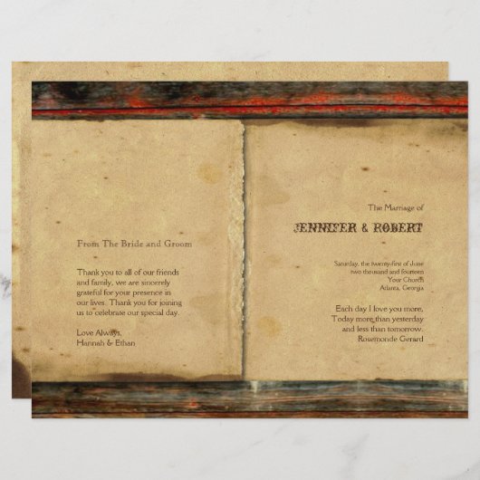 Rustikales Brauchtum-Programm (Vorne/Hinten)