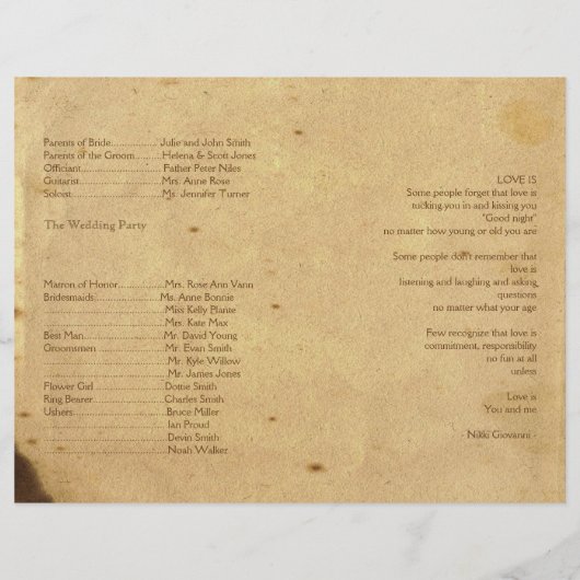 Rustikales Brauchtum-Programm (Rückseite)