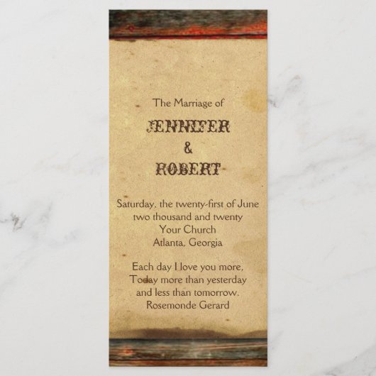 Rustikales Brauchtum-Programm Programm (Vorderseite)