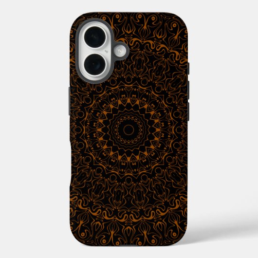 Rustikales Braun Mandala mit Western Charm Case-Mate iPhone Hülle (Rückseite)