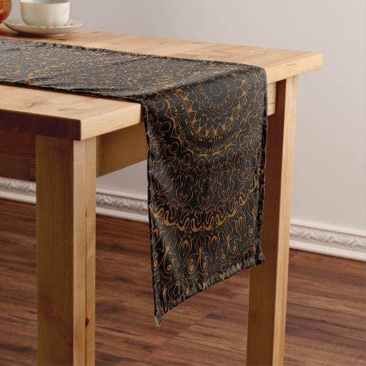 Rustikales Braun Mandala mit Western Charm Großer Tischläufer (Beispiel)