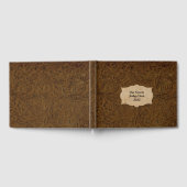 Rustikales Braunblätterblatt (Imitate) Personalisi Gästebuch (Voll)