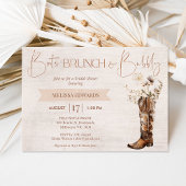 Rustikales braunes Brautparty Einladung