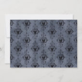 Rustikales braunes Gotisches Hochzeitsfest-Foto Save The Date (Rückseite)