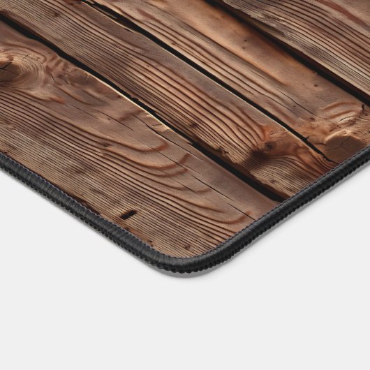 Rustikales braunes Imitat Schreibtischunterlage (Ecke)