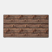 Rustikales braunes Imitat Schreibtischunterlage (Vorderseite)