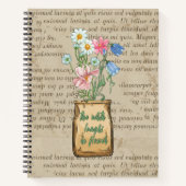 Rustikales braunes Papier Kraft Bauernstil Notizblock (Vorderseite)