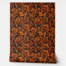 Rustikales, braunes, schwarz gefertigtes Leder