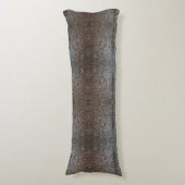 Rustikales braunes Western-Landledermuster Seitenschläferkissen (Vorderseite Vertikal)