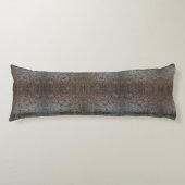 Rustikales braunes Western-Landledermuster Seitenschläferkissen (Vorderseite)