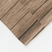 Rustikales Braunholz 4 Foto Collage Oma Fleecedecke (Ecke)