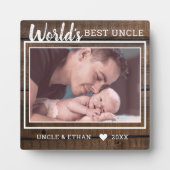 Rustikales Braunholz - das beste Foto der Welt Fotoplatte (Vorderseite)