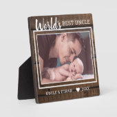 Rustikales Braunholz - das beste Foto der Welt Fotoplatte (Vorderseite)