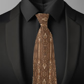 Rustikales Braunholz Krawatte