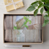 Rustikales Braunholz Seidenpapier (Geschenk)