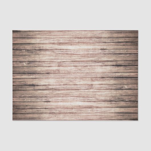 Rustikales Braunholz Seidenpapier (Vorderseite)