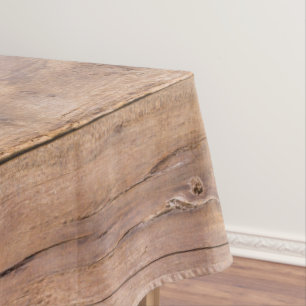 Rustikales Braunholz Tischdecke