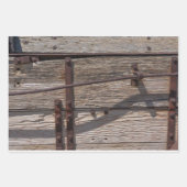 Rustikales Braunholzdesign Geschenkpapier Set (Vorderseite 3)