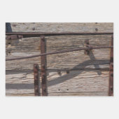 Rustikales Braunholzdesign Geschenkpapier Set (Vorderseite 2)