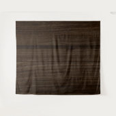 Rustikales Braunholzhaus Hintergrund Wandteppich (Vorderseite (Horizontal))