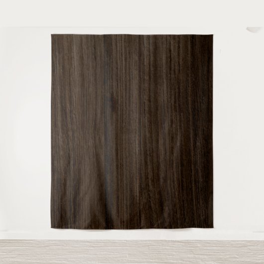 Rustikales Braunholzhaus Hintergrund Wandteppich (Vorderseite)