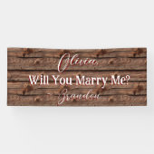 Rustikales Braunwetter-Imitat Holzvorschlag Banner (Horizontal)