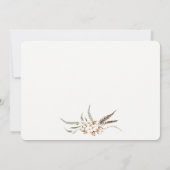 Rustikales Brautparty aus Baumwolle Einladung (Rückseite)