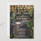 Rustikales Brautparty aus Holz Einladung (Vorderseite)