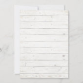 Rustikales Brautparty aus Holz Einladung (Rückseite)