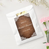 Rustikales Brautparty aus Holz und Weißspitzen Geschenktütchen (Versiegelt)