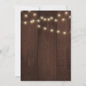 Rustikales Brautparty aus Holzsonnenblumen Einladung (Rückseite)