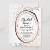 Rustikales Brautparty aus Kupfer-Scheiben Einladung (Vorderseite)