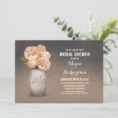 Rustikales Brautparty aus Mauermauerwerk Einladung (Stehend Vorderseite)