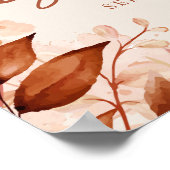 Rustikales Brautparty Begrüßungszeichen Poster (Ecke)