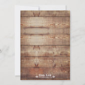 Rustikales Brautparty Bingo Game Lavendel Einladung (Rückseite)