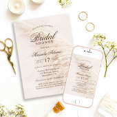 Rustikales Brautparty Boho Pampas Grass Einladung