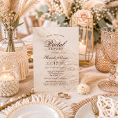 Rustikales Brautparty Boho Pampas Grass Einladung