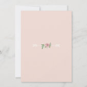 Rustikales Brautparty BOHO Wasserfarbe Einladung (Rückseite)