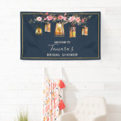 Rustikales Brautparty der Laternenflotte und Koral Banner (Insitu)