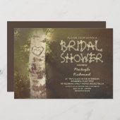 Rustikales Brautparty Einladung (Vorne/Hinten)