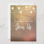 *~* Rustikales Brautparty Einladung (Rückseite)