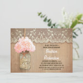 Rustikales Brautparty Einladung (Stehend Vorderseite)