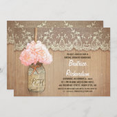 Rustikales Brautparty Einladung (Vorne/Hinten)