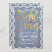 Rustikales Brautparty Einladung (Vorne/Hinten)