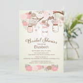 Rustikales Brautparty Einladung (Stehend Vorderseite)