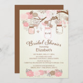 Rustikales Brautparty Einladung (Vorne/Hinten)