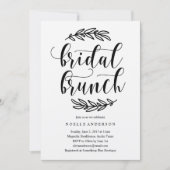 Rustikales Brautparty Einladung (Vorderseite)