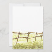 rustikales Brautparty Einladung (Rückseite)